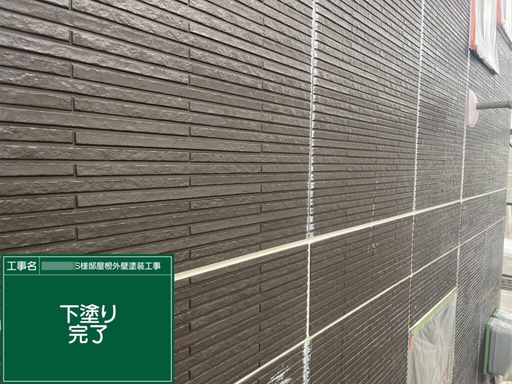 下塗り後です。